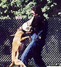 Alfredo training dog